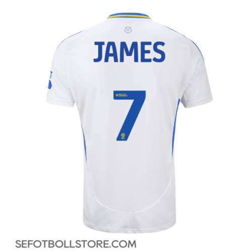 Leeds United Daniel James #7 Replika Hemmatröja 2024-25 Kortärmad